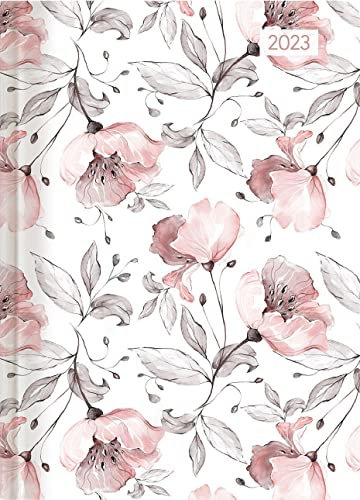Ladytimer Grande Flowers 2023 - Taschen-Kalender A5 (15x21 cm) - Blume - Notiz-Buch - Weekly - 128 Seiten - Alpha Edition