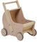 Vertbaudet 2-in-1 Puppen-Kinderwagen, Lauflernwagen aus Holz FSC® rosa