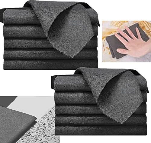 Thickened Magic Cleaning Cloth, Paño de Limpieza Mágico Espesado, 10pcs Bayeta de Limpieza de Microfibra, Trapos de Limpieza Reutilizables, Toallas de Limpieza rápida sin Pelusa