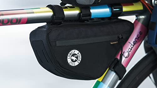 ULAC - Bolsa para Cuadro Triangular de Bicicleta Touring Pro | Portaobjetos para Bici Impermeable | 1,5L | 28x13x6cm | Enganchar a Tubo Superior e Inferior de Cuadro MTB | para Herramientas, Móvil…
