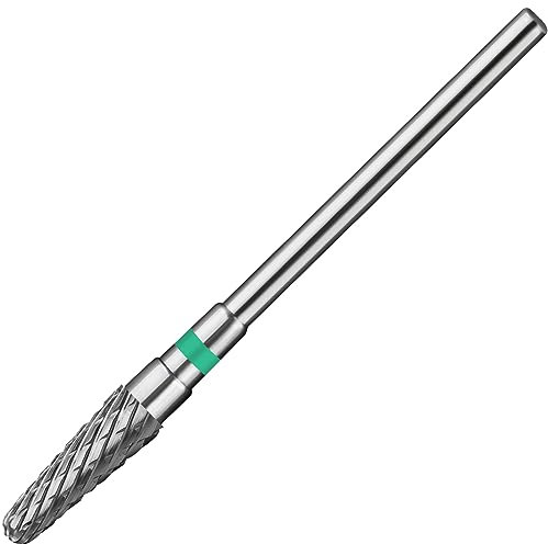 C12rtive Brocas para uñas,broca electrónica para uñas con forma de cono de tungsteno para uñas de gel acrílico,eliminación de forma de uñas dual,broca para uñas de 3/32 pulgadas(Grueso)