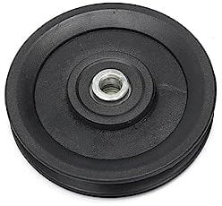 Universal 115mm Bearing Pulley Wheel Nylon Wearproof Black for Cable Machine Gym Equipment Accessories Part Garage Door