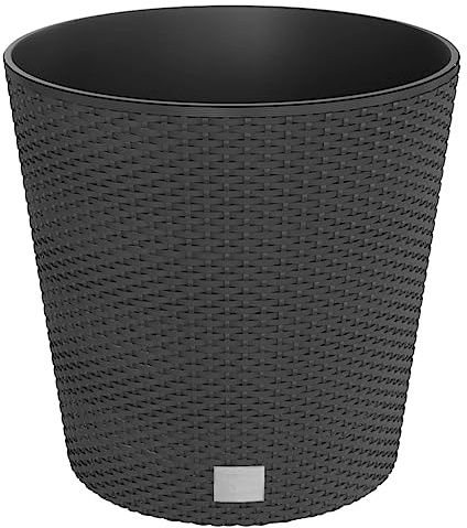 vidaXL Pflanzkübel mit herausnehmbaren Einsatz Anthrazit 35/37,5 L PP