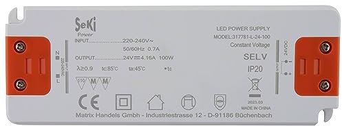 SeKi LED-Netzteil L-100-24 - 24V - 4,16A - 100W; LED Treiber - Transformator - Netzteil - Driver - Trafo