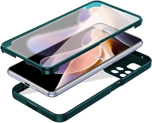 GoodcAcy Für iPhone 15 Pro Hülle, iPhone 15 Pro Hülle,360°Rundumschutz Robust Case Stoßfest Handyhülle Mit Eingebautem Displayschutz, Schutzhülle für iPhone 15 Pro Grün
