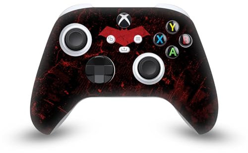 Head Case Designs Offizielle Batman DC Comics Red Hood Logos Und Comicheft Vinyl Haut Gaming Aufkleber Abziehbild Abdeckung kompatibel mit Xbox Series X/S Controller