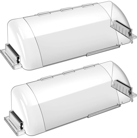 9-15.5 Inch Adjustable Air Vent Deflectors, Magnetic Air & Heat Deflector | 2 Pack Clear Magnetic Air & Heat Deflector for Sidewall, Ceiling Registers and Vents