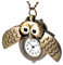 Holibanna Eulen-taschenuhr Vintage-taschenuhr in Antik-Messing-eulenform