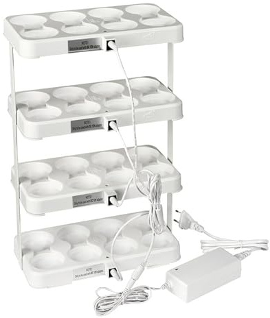 DUNI LED Mini Lamp Ladestation, 32 Stück 255 x 140 x 430 mm Weiß