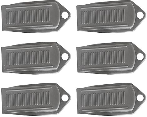 Pack of 6 Door Stop,Door Wedges,an-ti-Skid, Durable,Heavy Duty Rubber Door Stoppers,Door Stopper Rubber Wedge Stoppe for Homes,Offices,Schools and Shops (Grey)