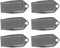 Pack of 6 Door Stop,Door Wedges,an-ti-Skid, Durable,Heavy Duty Rubber Door Stoppers,Door Stopper Rubber Wedge Stoppe for Homes,Offices,Schools and Shops (Grey)
