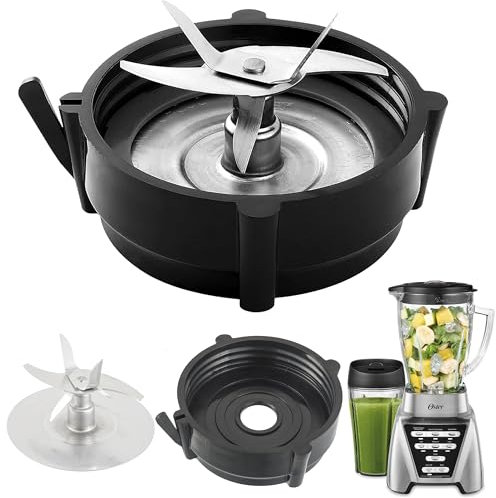 for Oster Pro 1200 Blender Replacement Parts Blender Ice Blade with Jar Base Cap and Rubber O Ring Seal Gasket Accessory Refresh Kit