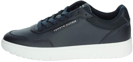 Tommy Hilfiger Court Sneaker Hombre Basket Core Elegante, Azul (Desert Sky), 40