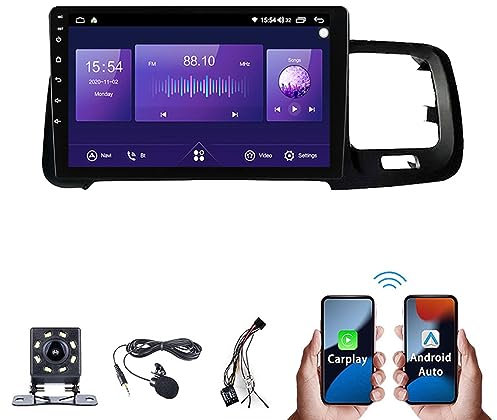 ZGYBDH Android 13 Pantalla táctil estéreo de Coche para Volvo S60 V60 2011-2020 2 DIN Unidad Principal Radio 9 '' Reproductor de vídeo Multimedia Receptor rastreador con 4G WiFi SWC DSP Carplay, 4cor