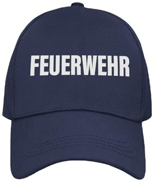Alsino Mesh Cap Mütze Basecap Trucker-Cap Sicherheitskleidung für Polizei Feuerwehr Security Ordner, Motiv wählen:Feuerwehr - Navy