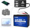 Batterie au Lithium DCHOUSE 12V 50Ah LiFePO4 avec convertisseur Adaptateur de Batterie DC 12V vers Type-C et USB, Parfaite pour Bateau, Marine, Moteur de pêche à la traîne, Camping, système Solaire