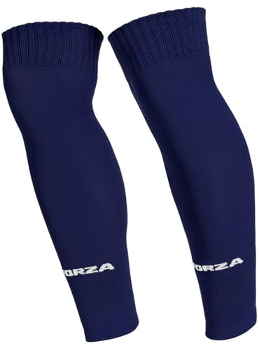 FORZA Classic Pre-Cut Football Socks | Knee-High Sports Socks for Comfort & Performance – Ideal for Training & Matches (UK, Alpha, S, M, Regular, Regular, Navy)