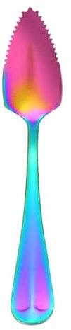 Grapefruit Spoons with Serrated Edge | Stainless Steel Serrated Grapefruit Spoon,Kitchen Gadget Tableware for Fruit, Scooping Ice Cream or Stirring Drinks