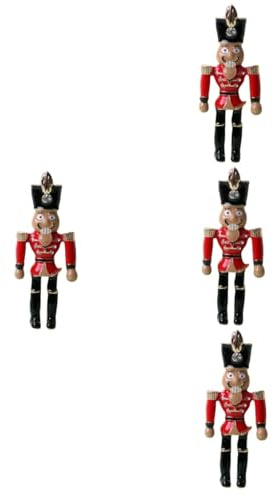DEARMAMY 4pcs Nutcracker Soldier Large Brooch Extra Large Gothic Christmas Brooch
