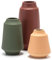VASETOPIA Vase Keramik 3 Stück Blumenvasen Moderne Multicolor Vasen Deko für Zuhause, Tisch, Bücherregal, Esszimmer (Rot/Grün/Orange)