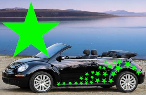 20 Green Full Star Sticker Decals, car Graphics, car Stickers in 3 Sizes by TEEZ