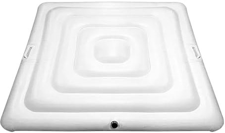 Whirlpools-Gehäuse, Aufblasbare Whirlpools-Abdeckung 135cm Quadrat Whirlpools-Gehäuse Mit Inflations- Und Deflationsventil Winddicht Regendichtem Schneebedeckter Isolierter Whirlpools-Deckel