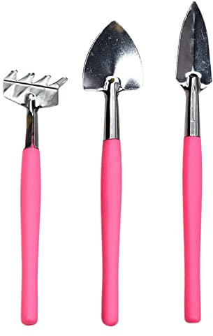 Streuer Rasensamen DREI Sätze Mini-Rechen-Werkzeug-Kombination für Sukkulenten 43106 (One Size)