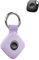 toergy 1 Pack Protective Case for Tile by Life360 Mate 2024 Anti-Loss Tracker with Silicone Keychain - Durable & Stylish Cover, Waterproof, Anti-Fall - Purple