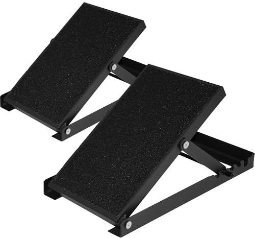 HVO Kniebeugen Keil Wadenstrecker Squat Wedge Slant Board aus Stahl | Stabiler Stahlblock zur Verbesserung der Beweglichkeit Mehrere Winkeloptionen unterstützen Waden Fuß und Beinübungen