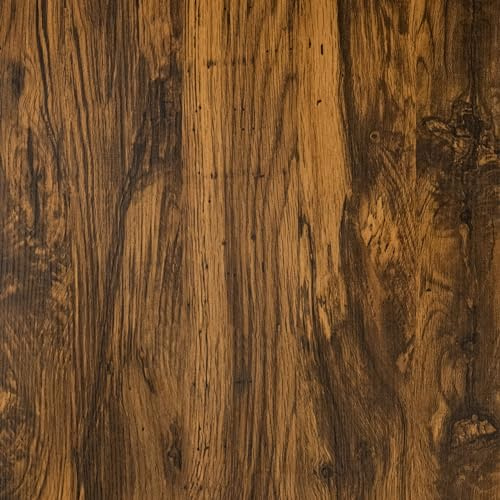 Abyssaly Sticky Back Plastic Roll Wood Effect Vinyl Wrap Self Adhesive | Walnut Wood Peel and Stick Wallpaper, Removable Waterproof Vinyl Film for Furniture, Kitchen Cupboards & Walls, 90cm x 300cm