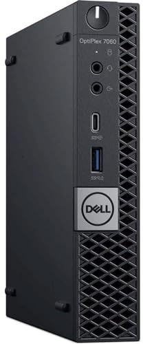 Mini PC Ordenador de sobremesa Dell Optiplex 7060, procesador Core i5-8400T, memoria RAM 16 GB, disco SSD 256 GB NVMe, Win 11 Pro (reacondicionado)