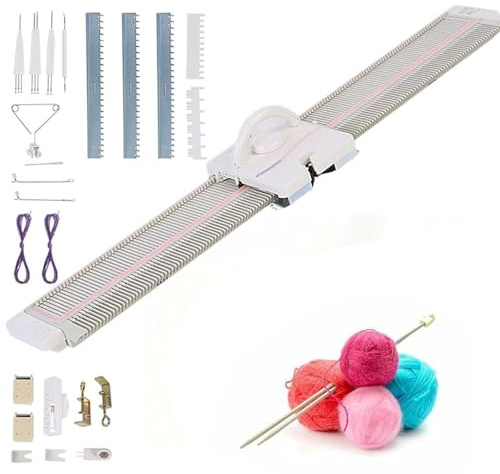 AityBuy Strickmaschine Für Erwachsene, 150 Nadeln, Schnelle Flachstrickmaschine Mit Zubehör – Effizientes Handstrickgerät Für Mützen, Schals Und Pullover