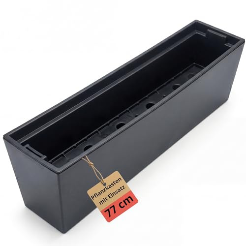 BigDean Jardinière rectangulaire de 77 cm de long avec insert réservoir d'eau