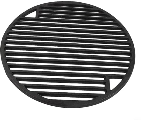 Griglia rotonda in ghisa per barbecue a carbone e gas, parte di ricambio, da 30 cm a 45,7 cm (rete a griglia da 30 cm)