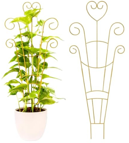 Traliccio per piante rampicanti per interni, supporto per piante in metallo | Bastoni da arrampicata per geranio, edera clematide, vino, stanza, giardino, balcone, terrazza, esterni