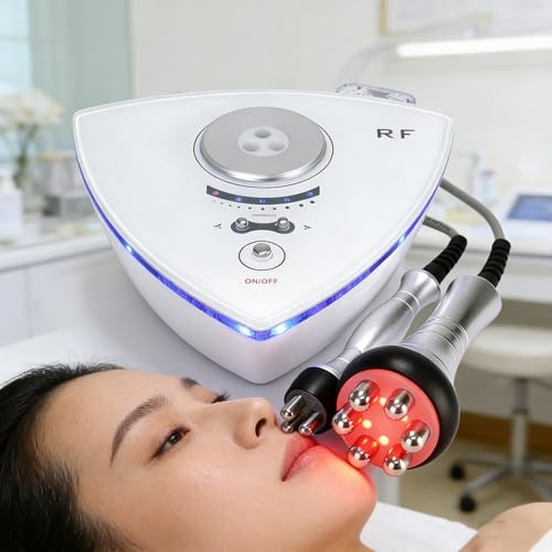 2 in 1 RF Facial Machine, Multipolar Radio Frequency Beauty | Machine Radio Frequency Facial Massager For Skin Rejuvenation Removal Wrinkle, Skin Care Face Lift Facial Beauty Machine