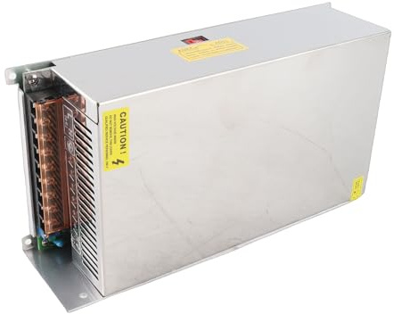 HUSHUI Convertidor de Fuente de Alimentación 100A Adaptador de Voltaje de CA a CC de Alta Eficiencia 1200W para Tira de Luz LED, Salida de 12V CC, Aleación de Aluminio, Tamaño Compacto