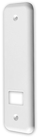 Deckplatte für Einlass-Gurtwickler 'M', abgerundet, Farbe: weiß, Lochabstand: 160 mm, Abmessungen: 210 x 64 x 8 mm, für Gurtbreite: 23 mm, von EVEROXX®