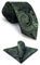 Shlax&Wing Herren Krawatte Paisley Mehrfarbigs for Männer Dark Grün Seide