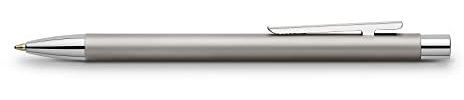 Faber-Castell 342120 - Kugelschreiber Neo Slim Edelstahl, Minenstärke M, silber matt