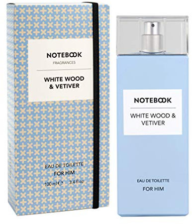 Notebook Eau de toilette White Wood & Vetiver Parfum homme frais et aromatique - 100 ml