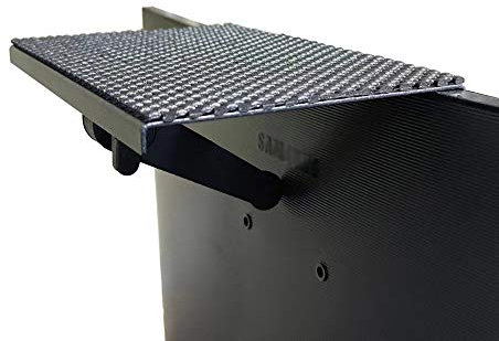 Estante Superior de TV de 7.9 Pulgadas, Soporte de Panel Plano para Dispositivos de transmisión, Cajas de Medios, Altavoces y decoración del hogar, Color Negro