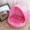 Sxspace Katzenhöhle & Hundebett, Hundekörbchen | Perfekte Kuschelhöhle für Kleine Hunde & Katzen (L: 48 * 45 * 33cm, Rosa)