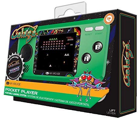 My Arcade - Pocket Player Galaga - Console de Jeu Portable - 3 Jeux en 1