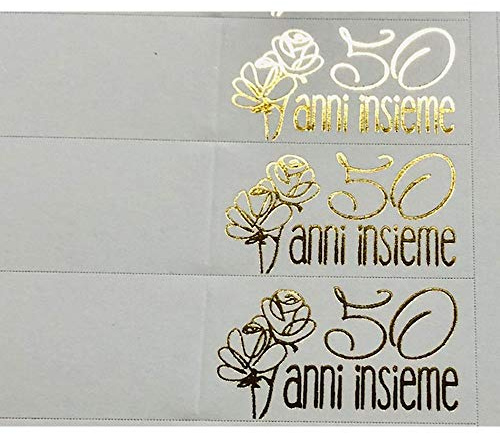 20 Stück Zettel Karte Bonboniere Jahrestag 50 Jahre Collection