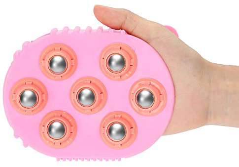 Cellulite Massagegerät, Remover Brush Mitt Edelstahl 360 ° Schmerzlinderung Muskelschmerzen Massagehandschuh Entspannung Oberschenkel und Körper – Ergonomisches Design Anti-Cellulite-Bürste Körper