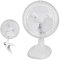 HomeZone® Mini ventilador portátil de 2 en 1 blanco de 6 pulgadas para oficina en casa y trabajo, 2 ajustes de marcación rápida, cabezal de inclinación de ángulo ajustable, 220-240 V
