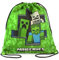 Minecraft Zombie Creeper Skelettgrün Kordelzug Swim Tasche