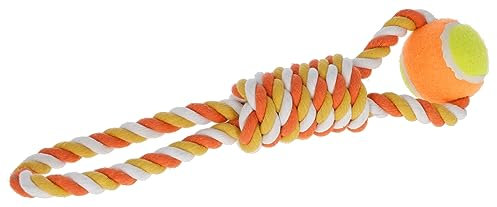 Kerbl Pet Ball am Tau 37cm, orange Baumwolle