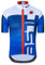 Radtrikot Männer Fahrrad Top Kurzarm MTB Shirt Reißverschluss Mountain Road Kleidung Fahrrad Sommer Team Sport Reiten Rennrad Trikot schnell trocken blau weiß XXXL